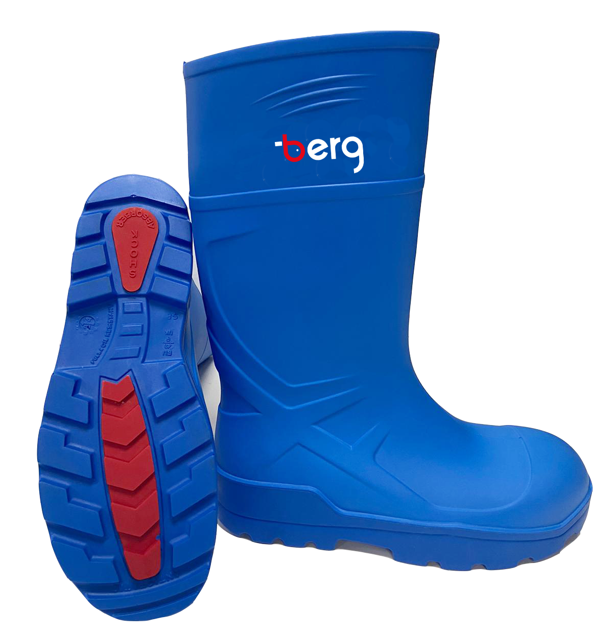 berg Lightweight PU Safety Wellington, Blue, image 0