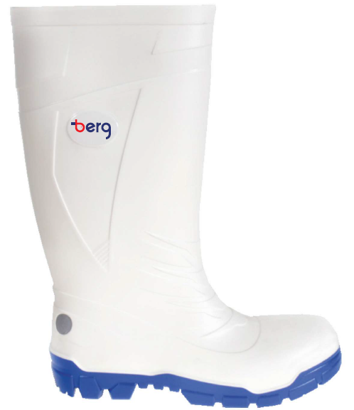 berg PVC composite safety wellington, White image 0