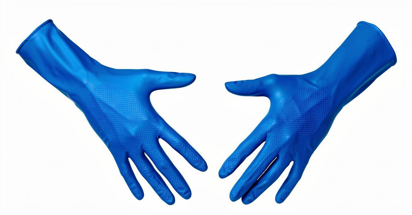 berg Nitrile Ambidextrous Grip Disposable Glove, Blue, Medium, 100 gloves a box image 1