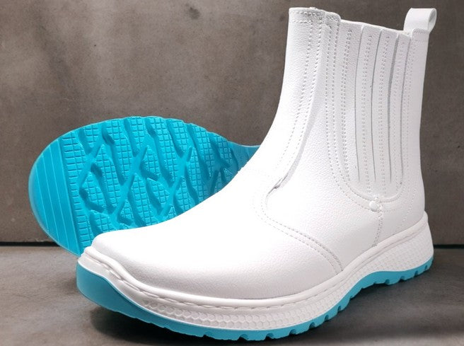 berg Premium Lightweight slip on dealer ankle boot, White, image 0