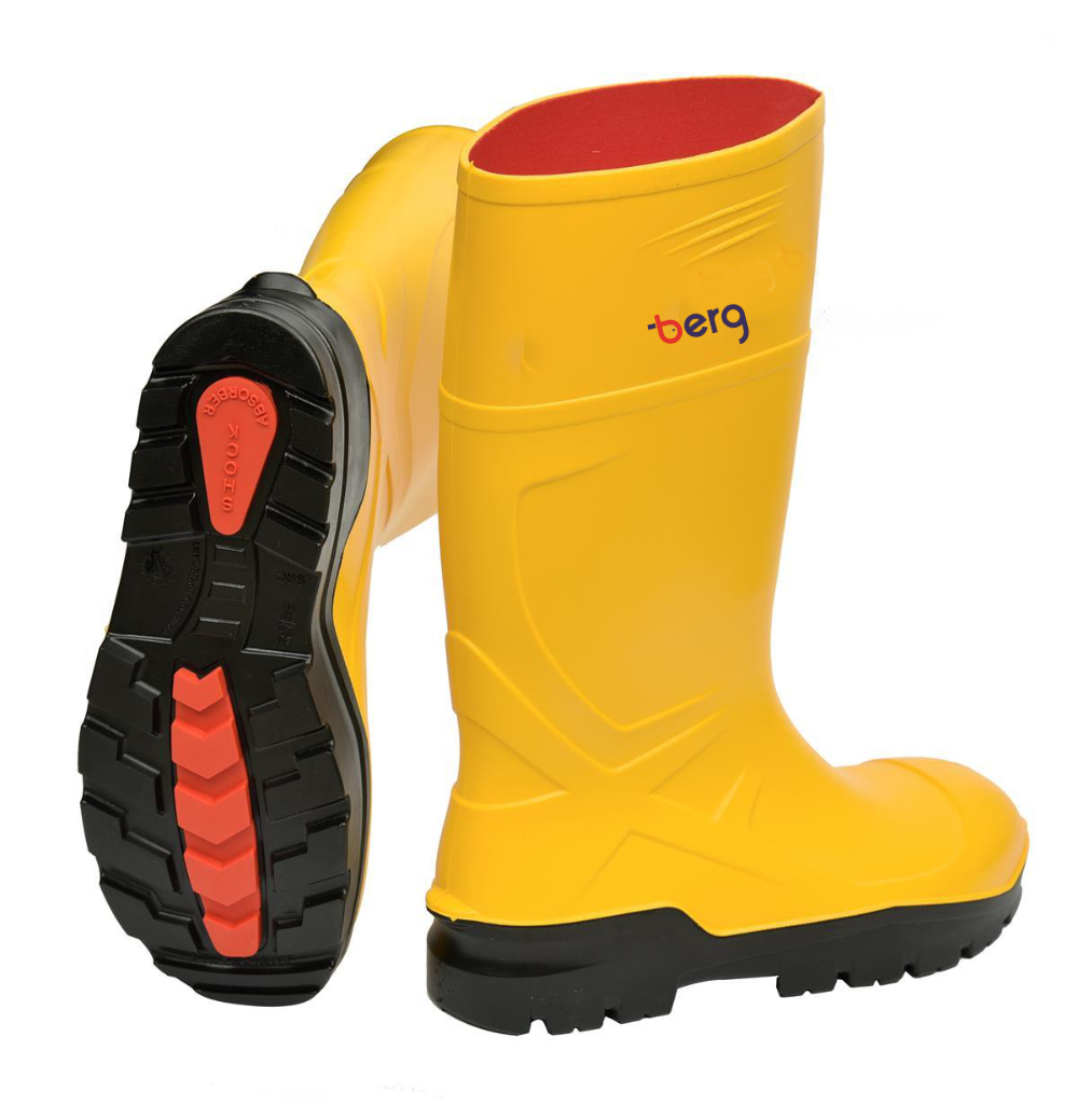 berg Lightweight PU Safety Wellington, Yellow, image 0